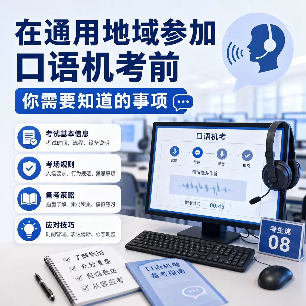 在黄冈参加口语机考前你需要知道的事项